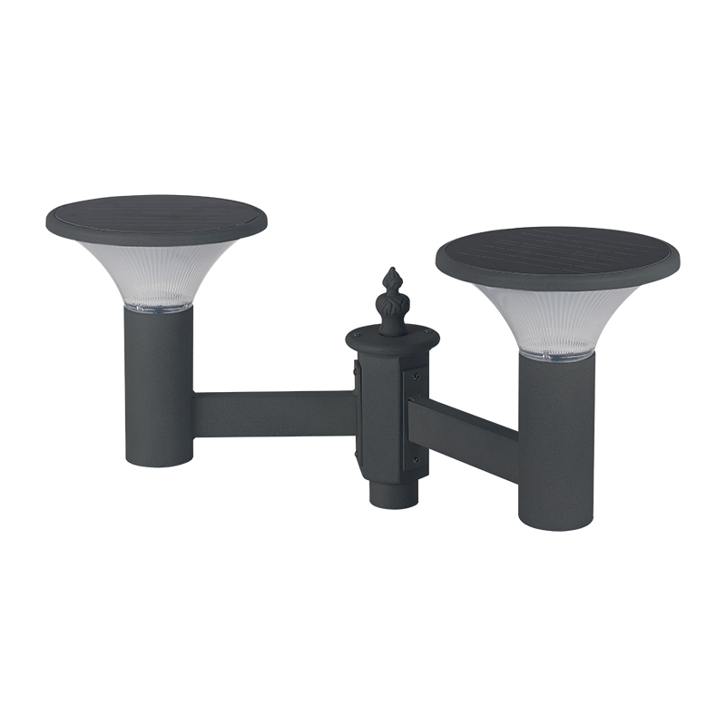 PY-SG018-16W Lumină solară de grădină cu bec dublu